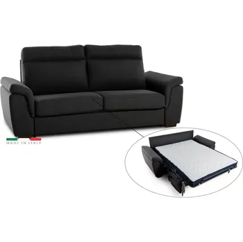 Pohovka Pohovka AZZURRA br. FIORELLO s rozkladem na každodenní spaní, 140, tm. šedá (jazz 22 graphite)