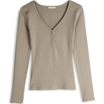 Dámské tričko GATE Žebrovaný top s knoflíky 42 625-0920/225