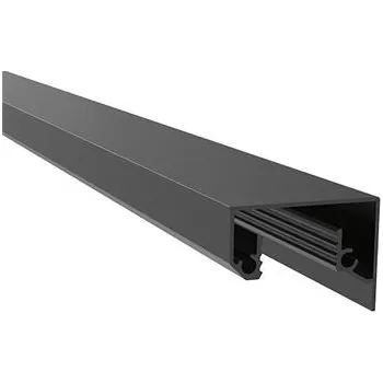 ECONOMY Krycí profil pro podlahové profily 0006 ECO, 2500 mm, černý elox