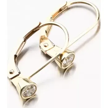 Náušnice Dámské náušnice žluté zlato 585 na klapku 52DZ-8017Z-KL