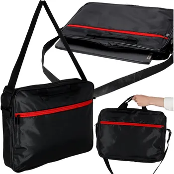 brašna na notebook KIK Brašna na notebook 15,6 palců pouzdro s popruhem aktovka dámská pánská černá