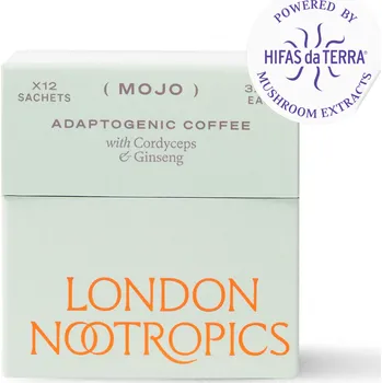 Káva London Nootropics (Velká Británie) London Nootropics Adaptogenní káva MOJO (12 x 3,3 g)