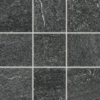 Dlažba RAKO QUARZIT DAR11739 10 x 10 x 0,9 černá 1 m2