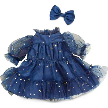 plyšák Tylové šaty s hvězdičkami a mašlí pro pejska Lucky Doggy - Sky Full of Stars