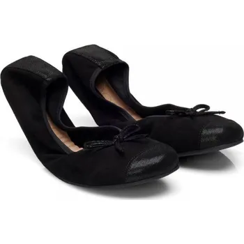 Dámské baleríny ZAQQ TWIST Velours black / brown / red 37-42 NAPPA/VELUR Dvouvrstvá hlazená i broušená kůže Hnědá 40