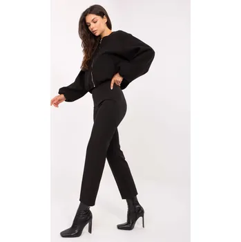 Dámské kalhoty Trousers-IT-SP-FL9069.00-black RUE PARIS černá 3401305