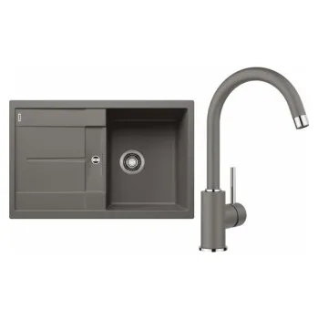 Granitový dřez Blanco Set 09-B 25 Metra 45 S Šedá vulkán + Mida Šedá vulkán