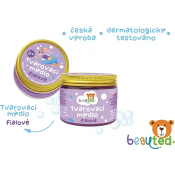 Zahradní nábytek Teddies beauted - Tvarovací mýdlo v uzavíratelné dóze - fialová