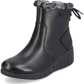 Dámské kozačky Zimní obuv Rieker dámská DZ Y1350-00 kožená s membránou černá 38