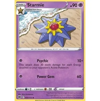 Volný čas Pokémon BRS 055/172 Starmie - Brilliant Stars Stav: Near Mint, Verze: NORMAL