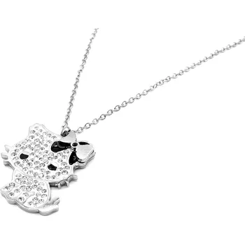 Náhrdelník Steel Jewelry Náhrdelník Řetízek a Přívěsek KOČKA z chirurgické oceli NH250131 dárkové balení zdarma