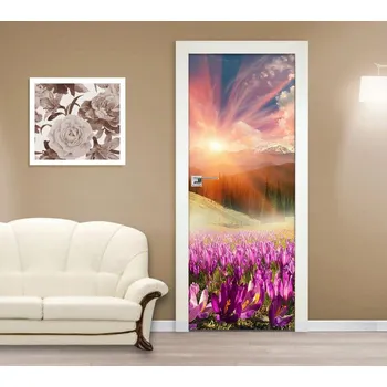 Fototapeta Samolepící fototapeta na dveře - Východ slunce v horách