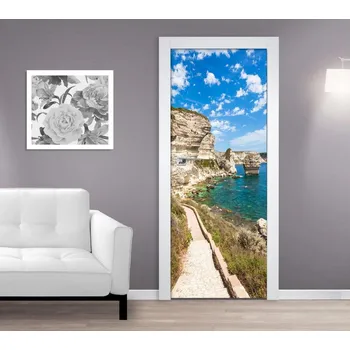 Fototapeta Samolepící fototapeta na dveře - Pobřeží s útesy