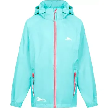 Dámská casual bunda Dětská nepromokavá bunda Trespass Qikpac X velikost 11/12 aquamarine