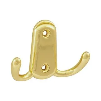 Věšák Věšák Canelli šířka 78 mm, výška 55 mm, tlak. litý zinek pomosazený leštěný