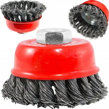 Brusný kotouč Brusný kartáč copánkový hrnkový 3", Verke V05251