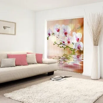 Žaluzie Vertikální fotožaluzie - Orchidej nad vodou Látka: Klasická