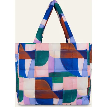 Kabelka Taška nákupní OILILY Soleil prošívaná modrá 44 × 16 × 41 cm MEOIL1654-512