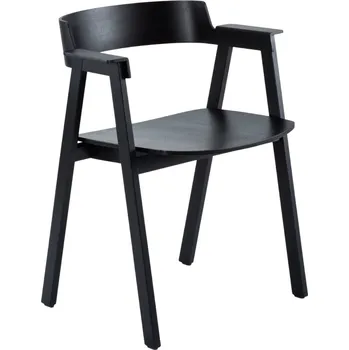 Jídelní židle Gazzda Černá dubová jídelní židle Flip