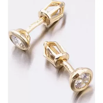 Náušnice Dámské náušnice žluté zlato 585 52DZ-8003Z-ZIR