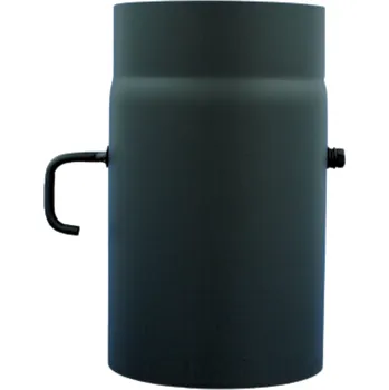 Kouřovod V.A.P.K. 120/250/1,5 mm kouřová roura s klapkou