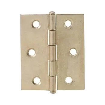 Knoflíkový pant - odlehčená verze 60 x 50 mm, mosaz leštěná