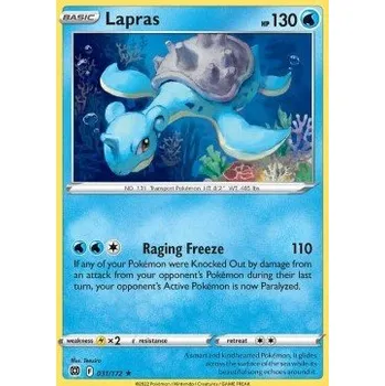 Sběratelská karetní hra Pokémon BRS 031/172 Lapras - Brilliant Stars Stav: Near Mint, Verze: NORMAL