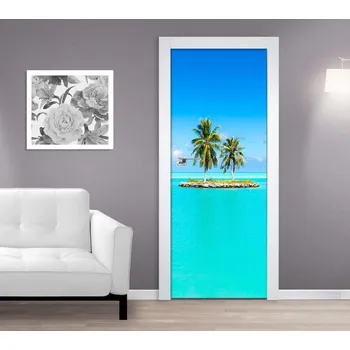 Fototapeta Samolepící fototapeta na dveře - Ostrov v Karibiku