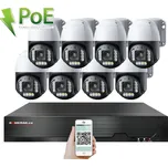 4K PoE IP 8 kamerový set XM-PTZ-820D, 8Mpx, CZ menu