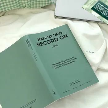 Diář Iconic týdenní diář Record On Free Weekly 2026, B6, 03 zelený