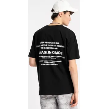 Chlapecké tričko Reporter Young | Chlapecké černé tričko s potiskem „Ravage in Chaos“ - Barva ČERNÁ, Velikost 152 253-0440B-04-100-1