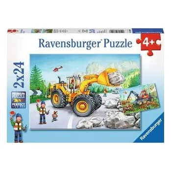 puzzle pro nejmenší RAVENSBURGER Puzzle Těžká technika v akci 2x24 dílků