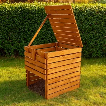Kompostér Dřevěný kompostér 800 l – česká výroba z masivu