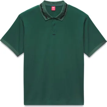 Pánské tričko pánské pletené tričko VANS Skate Mesh Polo RAIN FOREST - XL