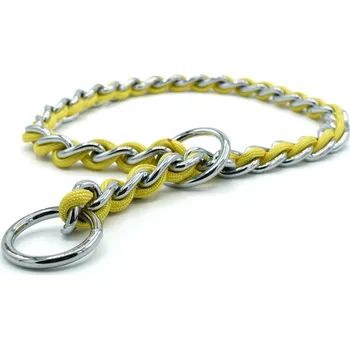 Obojek pro psa Proplétaný stahovací obojek pro psy 45 cm Barva: Šedá