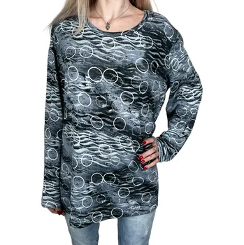 Tovta Dámské tričko s dlouhým rukávem GANA Barva: Modrá, Velikost: L