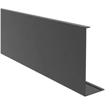 ECONOMY krycí profil rovný, 2500 mm, hliník černý elox