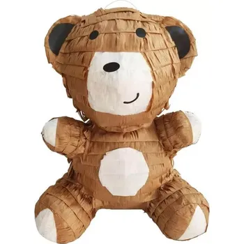 Party dekorace Piňata hnědý Medvěd 35 × 44 cm