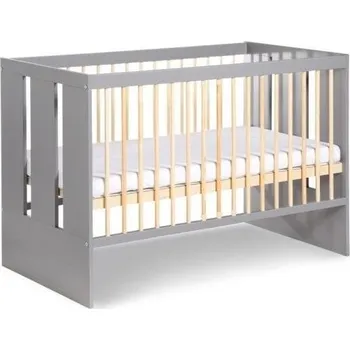 Dětská postýlka KLUPŚ - Dětská postýlka PAULINE 120x60 cm borovice/šedá