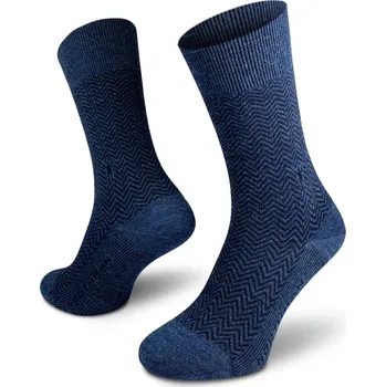Pánské ponožky Společenské ponožky NORTHMAN HAMAR MERINO Barva: Tmavě modrá, Velikost: 36-38