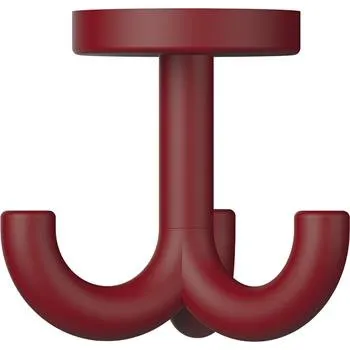 Věšák trojitý otočný věšák HEWI 477.90B050, v.70mm, polyamid rubí. červený mat