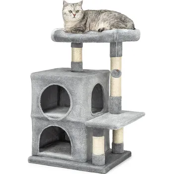 Lionto škrabadlo 80cm světle šedé kočka