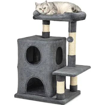 Lionto škrabadlo 80cm tmavě šedé kočka