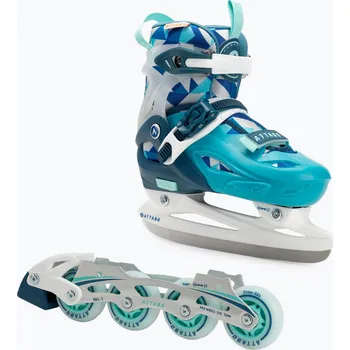 Kolečkové brusle Dětské kolečkové brusle nastavitelné ATTABO Flashled blue
