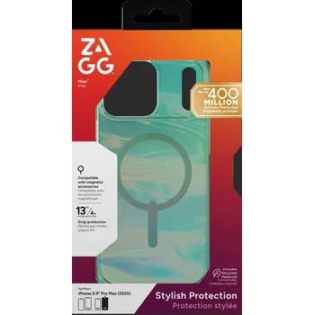 Náhradní díl pro mobilní telefon ZAGG Ochranný kryt Milan Snap Apple 17 Pro Max Iridescent Oil Slick