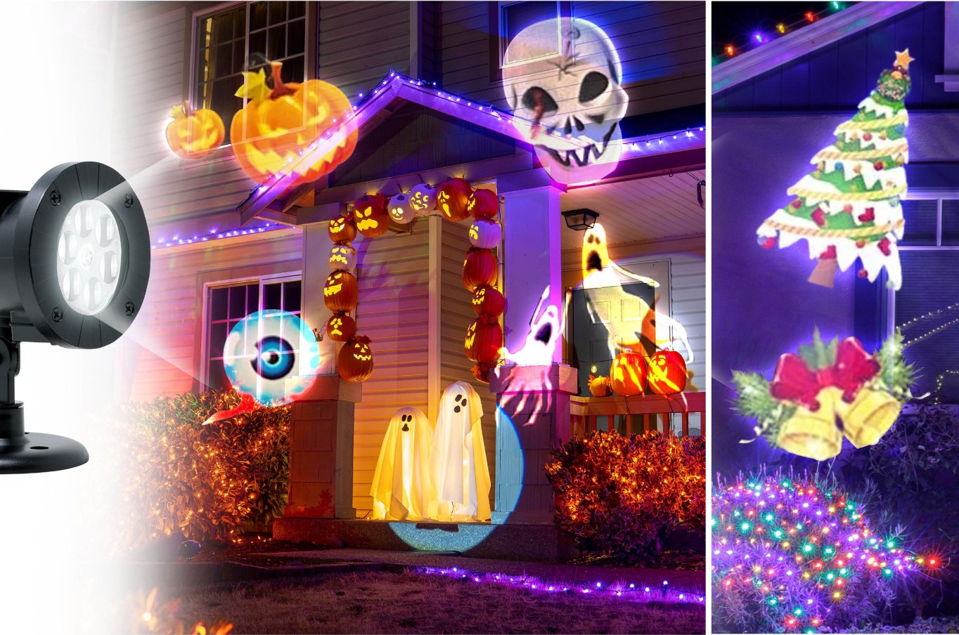 Fiestas Guirca LED projektor Halloween / Vánoce venkovní