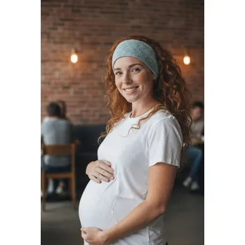 Čelenka Ebbie Čelenka madeira s gumičkou -TMAVĚ MÁTOVÁ