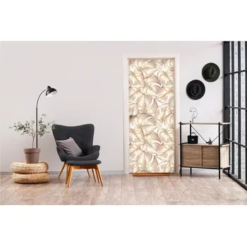 Fototapeta Samolepící fototapeta na dveře - Jemná elegance listů