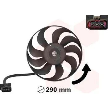 Chladič motoru Větrák, chlazení motoru VAN WEZEL 5888745