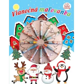 Slovenský jazyk Vianočná maľovanka + 12 farebných voskoviek